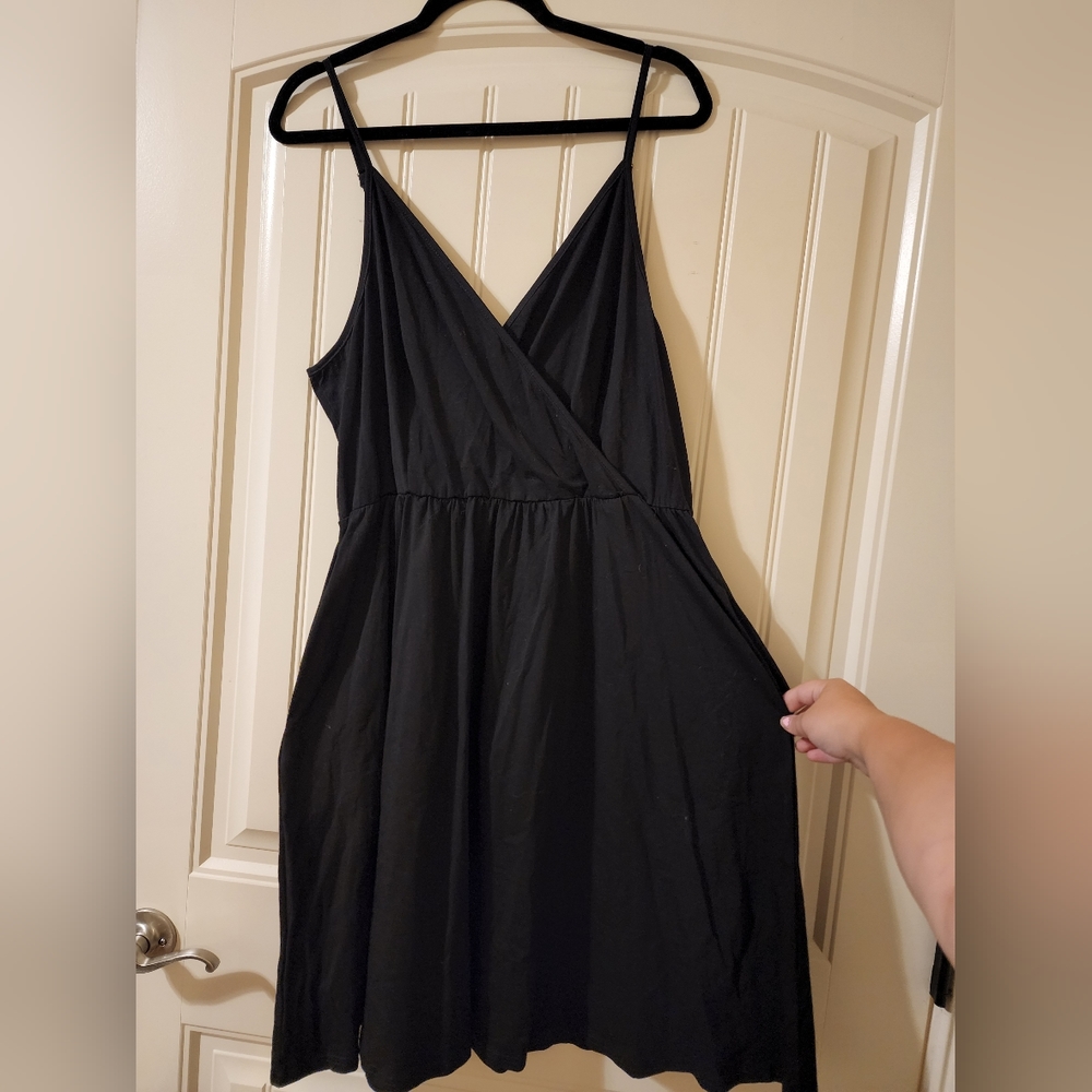 Adjustable Straps Dress with Pockets